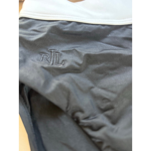 Ralph Lauren High-Waist Bikini Bottom Black White Trim Size 4 NWT $70 MSRP - Picture 5 of 5